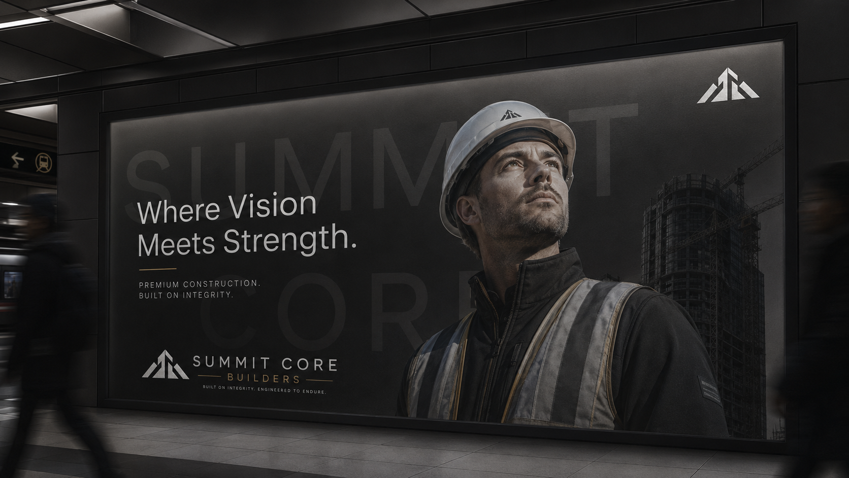 Surrey Forge Ltd campaign — Underground platform billboard